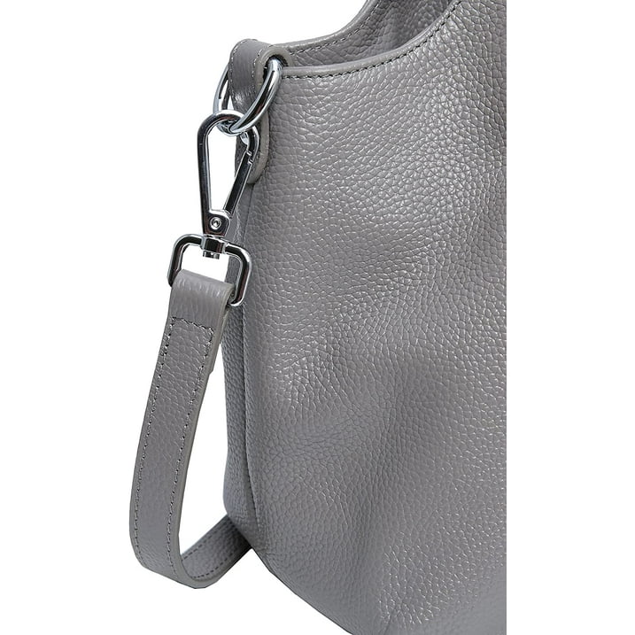 Women Top Handle Satchels Leather Handbags Large Capacity Work Tote Shoulder Crossbody Bags Gray
