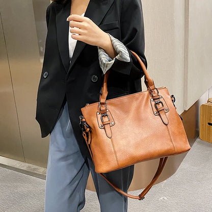 Genuine Leather Purses and Handbags for Women Tote Top Handle Shoulder Hobo Bag Satchel Ladies Crossbody Bags brown